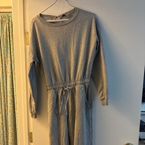 ASOS terry cloth gray jumpsuit